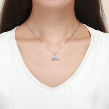 Load image into Gallery viewer, Aphrodite European and American popular S925 sterling silver pendant ocean fishtail sterling silver necklace DIY factory spot SCC1067