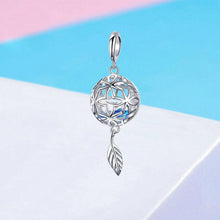Load image into Gallery viewer, Eve Le s925 sterling silver diy handmade jewelry accessories immortal flower pendant long hollow pattern zircon movable