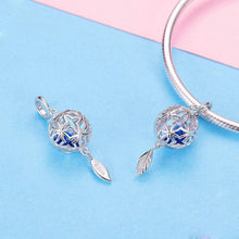 Load image into Gallery viewer, Eve Le s925 sterling silver diy handmade jewelry accessories immortal flower pendant long hollow pattern zircon movable