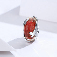 Load image into Gallery viewer, Aphrodite's new original butterfly glass bead red faceted sterling silver s925 dripping oil bracelet beaded cross-border hot sale