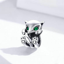Load image into Gallery viewer, Amazon Hot Selling Cute Animal Beaded S925 Sterling Silver Beads Little Fox diy Bracelet Accessories Charm Loose Beads