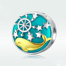 Load image into Gallery viewer, Cross-border jewelry ocean beaded DIY bracelet accessories whale loose beads platinum-plated stars European and American sources silver beads