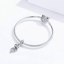 Load image into Gallery viewer, Aphrodite original beaded marine series sterling silver jellyfish pendant S925 platinum-plated pendant diy bracelet accessories