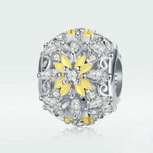 Load image into Gallery viewer, Amazon hot sale sterling silver S925 beaded flowers CHARM loose beads diy bracelet jewelry accessories SCC1333