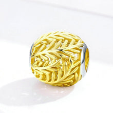 Load image into Gallery viewer, Amazon source original sterling silver S925 golden branch beaded hollow diy bracelet accessories loose beads direct sales