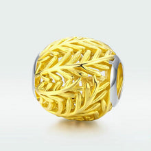 Load image into Gallery viewer, Amazon source original sterling silver S925 golden branch beaded hollow diy bracelet accessories loose beads direct sales