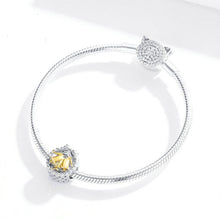 Load image into Gallery viewer, Cross-border source of original sterling silver jewelry accessories loose beads platinum plated beaded S925 Christmas bells hollowed out silver beads