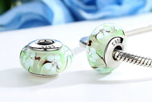 Load image into Gallery viewer, Aphrodite new S925 sterling silver glazed beads diy jewelry accessories Moshang flower glazed beads Y SCZ020