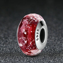 Load image into Gallery viewer, Aphrodite cross-border monopoly hot red S925 sterling silver fine faceted glass beads with jewelry Y SCZ032