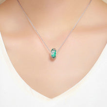 Load image into Gallery viewer, s925 sterling silver glazed beads diy beaded bracelet accessories summer green leaf accessories loose beads SCC863