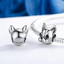 Load image into Gallery viewer, Evele Animal Series Cute Dogs S925 Sterling Silver Beads French Bulldog Beads Accessories YSCC315