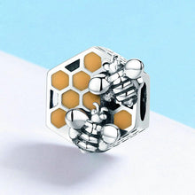 Load image into Gallery viewer, Evele DIY Beaded Bracelet Accessories S925 Pure Beads Personality Bee Hive Accessories Y SCC500