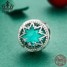 Load image into Gallery viewer, Aphrodite European and American explosion models romantic snowflake S925 sterling silver inlaid gemstone beads bracelet accessories in stock SCC308