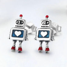 Load image into Gallery viewer, Aphrodite robot S925 sterling silver earrings dripping oil and gas earrings ladies hypoallergenic earrings SCE477