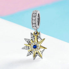 Load image into Gallery viewer, Evele cross-border e-commerce hot sale S925 sterling silver DIY creative bracelet pendant sun and moon meet foreign trade wholesale