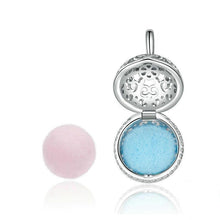 Load image into Gallery viewer, Aphrodite original new blue powder incense ball pendant can be opened DIY bracelet necklace pendant S925 sterling silver pendant