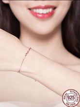 Load image into Gallery viewer, Evele 2020 New Rose Gold Bracelet S925 Simple Fashion European and American Jewelry Sterling Silver Bracelet Girl Jewelry