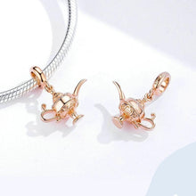 Load image into Gallery viewer, Woshitu Europe and America Hot Sale Pendant Aladdin Magic Lamp S925 Sterling Silver DIY Bracelet Accessories Rose Gold Plated Charm