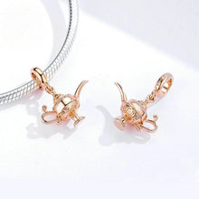 Load image into Gallery viewer, Woshitu Europe and America Hot Sale Pendant Aladdin Magic Lamp S925 Sterling Silver DIY Bracelet Accessories Rose Gold Plated Charm