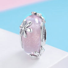 Load image into Gallery viewer, s925 sterling silver beads diy beaded bracelet accessories spring flower accessories loose beads SCC860