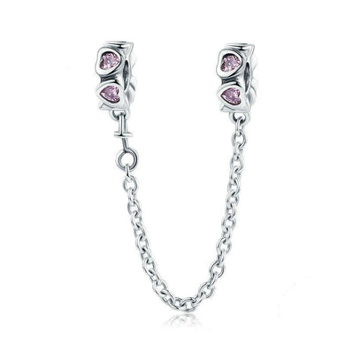 velyn Fragrant Heart S925 Safety Chain Pendant Beaded Bracelet DIY Accessories Hot Sale SCC562
