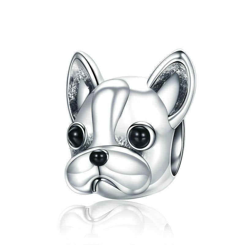 Evele Animal Series Cute Dogs S925 Sterling Silver Beads French Bulldog Beads Accessories YSCC315