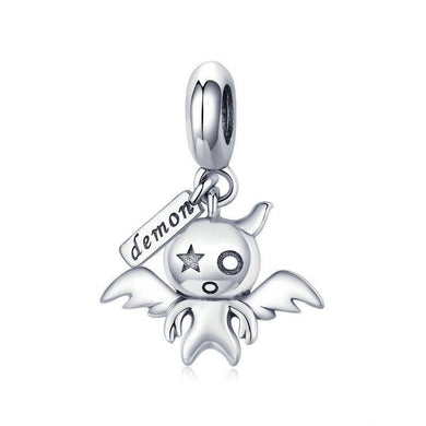 Aphrodite Original Innovation Europe and America S925 Sterling Silver Cute Little Devil Necklace DIY Accessories Charm SCC975