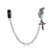 Load image into Gallery viewer, Aphrodite Original Flying Wing Cross Cross-border Explosive Safety Chain Bracelet S925 Sterling Silver Bracelet Accessories Beads